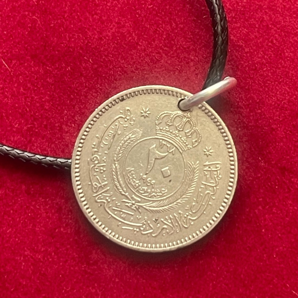 Foreign coin pendant necklace